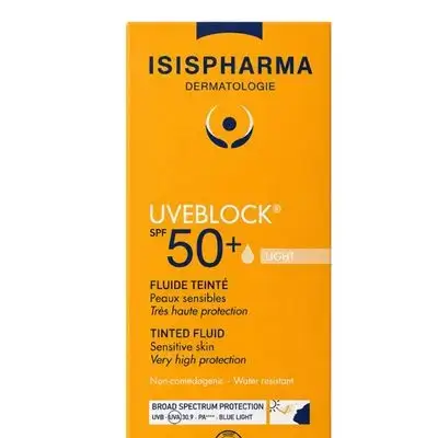 Isispharma Uveblock SPF 50+ Light Tinted Fluid sunscreen