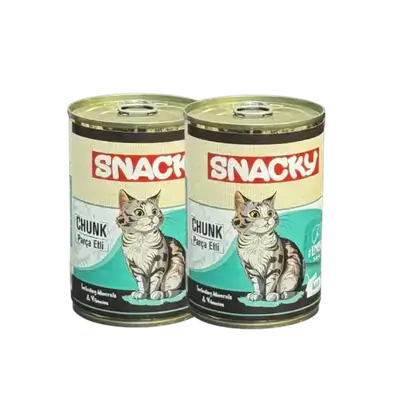 Snacky - Chunk Cat Food - Liver 2x400g