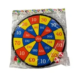Large Colorful Children's Sticky Ball Safety Dartboard Set