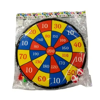 Large Colorful Children's Sticky Ball Safety Dartboard Set