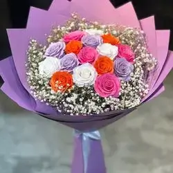 Artificial Bouquet 16 Flowers