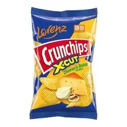 Lorenz Crunchips X-Cut Cheese And Onion 85 Gm