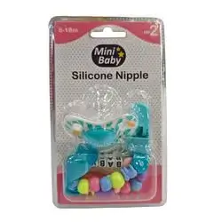 MINI BABY SILICONE NIPPLE 6-18M
