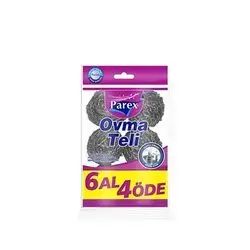 Parex Metallic Scourer 6 Pcs