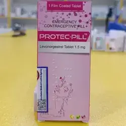 Protec-pill Emergency Pill Block Sperm One Tablet Work For 72 Hours Ms.lab,france