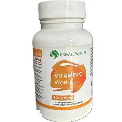 Vitamin C World 1000mg vitamin C 30 tablets Private Wrold