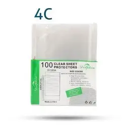 Transparent Nylon For A4 Sheet One Handle 100 Pcs - 4 C