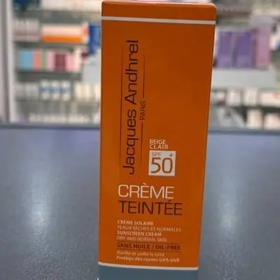 jacques andhrel spf50+ cream teinee dry and normal skin