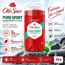 Old Spice Pure Sport High Endurance Deodorant Stick — 50 g