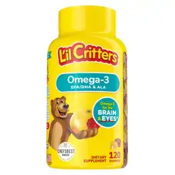 Lil Critters omrga-3 EPA/DHA&ALA 120gummies