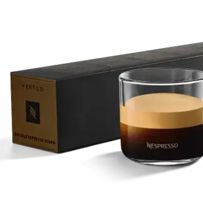 Nespresso Vertuo Double Espresso Scuro Capsules – Intensity 8 – 80 ml (10 Capsules)