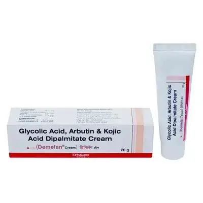 demelan - glycolic acid , arbutin & kojic acid dipalmitate cream 20g