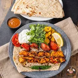 سيخ تكة دجاج واحد