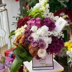 Elegant Box Of Colorful Roses
