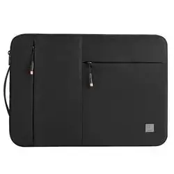 WiWU Alpha Slim Sleeve Waterproof Laptop sleeve bag with front pocket for - Black