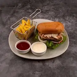 Chicken and Mushroom Burger