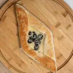 Stuffed Pide With Cheese And Olive - 1 Pc