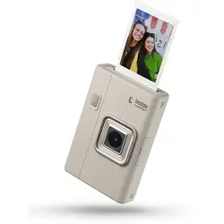 Fujifilm Instax Mini LiPlay Plus Hybrid Instant Camera Set (Sand Beige)