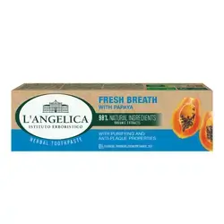L'Angelica Herbal Toothpaste Fresh Breath Toothpaste with Papaya 75ml