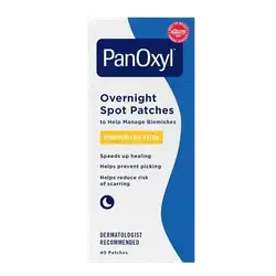 PanOxyl Overnight Spot Patches Hydrocolloid Patch 40 Pcs _ Crown Laboratories