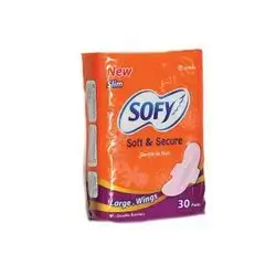 Sofy Soft & Secure Gentle to skin Large Wings With Double Barriers 30pads