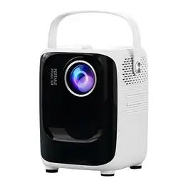 Smart S10 5G Wi-Fi Mini Home Projector – White, 1080P Full HD with Bluetooth & Multimedia Support