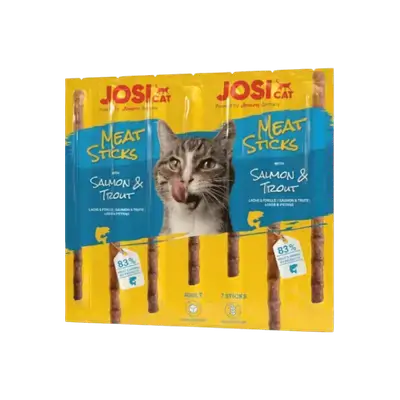 JosiCat - Meat Sticks Salmon & Trout 7×5g