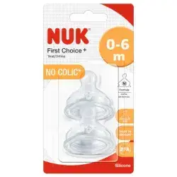 NUK first Choice+ no colic (0-6m)silicone
