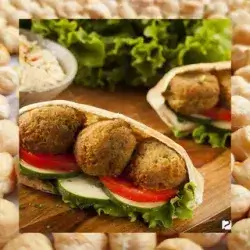 Falafel With Potatoes and Eggplant