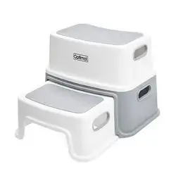 2-Step Toilet Stool with Non-Slip Base for Kids - Blue