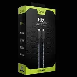 flex type c to c cable 60W 1.5mts extra flexible