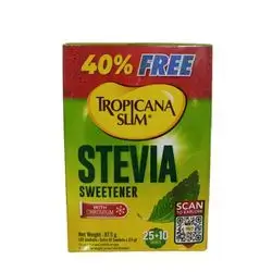 TROPICANA SLIM STEVIA WITH CHROMIUM 25+10