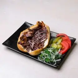 Meat Shawarma Sandwich In French Samoon