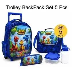 Trolley Bag School Set 5pcs