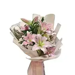 Oriental Lily Flower Bouquet