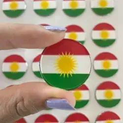 Metal Sticker – Kurdistan Flag/Map