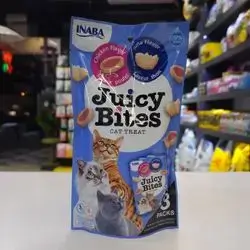 Inaba Juicy Bites With ( Chicken Flavor & Tuna Flavor ) 3 Packs