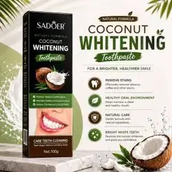 SADOER Natural Formula Coconut Whitening Toothpaste