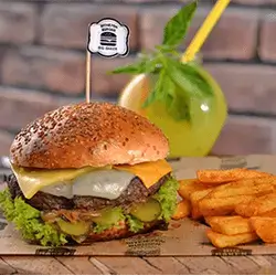 Three Types Of Cheese Burger
