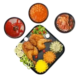Chicken On Rice Platter