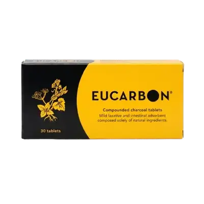 Eucarbon Compounded Charcoal Tablets 30 Tab _ F.TRENIKA