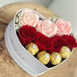 Flower Box Candle and Chocolate