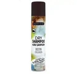 Morfose Biotine & Collagen Dry Shampoo for Brown Hair 200 ml - Boosts Volume, Oil Free, No Residue