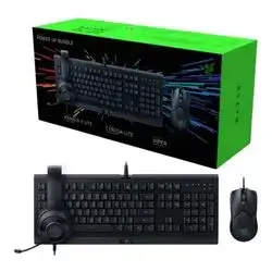 Razer Power Up Gaming Bundle, Cynosa Lite Keyboard, Viper Mouse & Kraken X Lite Headset