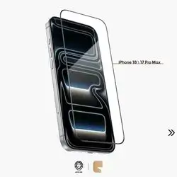 Green Lion 9H Steve Ultra HD Clear Double Tempered Glass Screen Protector for iPhone 18/17 Pro Max 2m Drop Tested & Anti-Fingerprint Coating - Clear