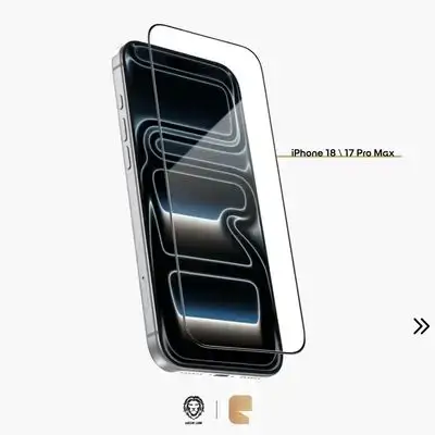Green Lion 9H Steve Ultra HD Clear Double Tempered Glass Screen Protector for iPhone 18/17 Pro Max 2m Drop Tested & Anti-Fingerprint Coating - Clear