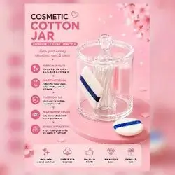 Acrylic Cotton Swab Organizer