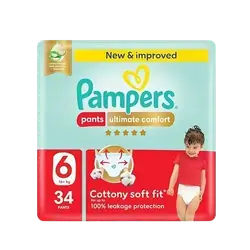 Pampers Pants Ultimate Comfort (6) 16+ Kg 34 Pants