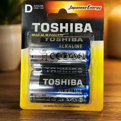 Toshiba Alkaline D-Cell Batteries (LR20)