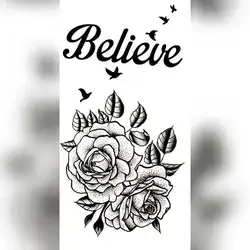 1 Sheet Temporary Tattoo Stickers for Men, Women, Boys & Girls Waterproof Tattoo Stickers